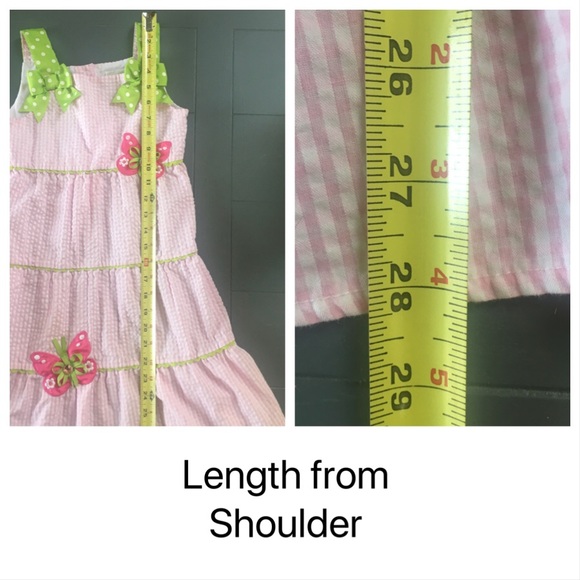 RARE EDITIONS Girls 6x Gingham Sundress - Picture 11 of 12